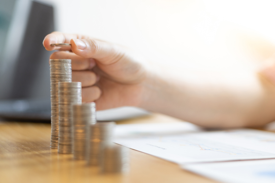 stack of coins